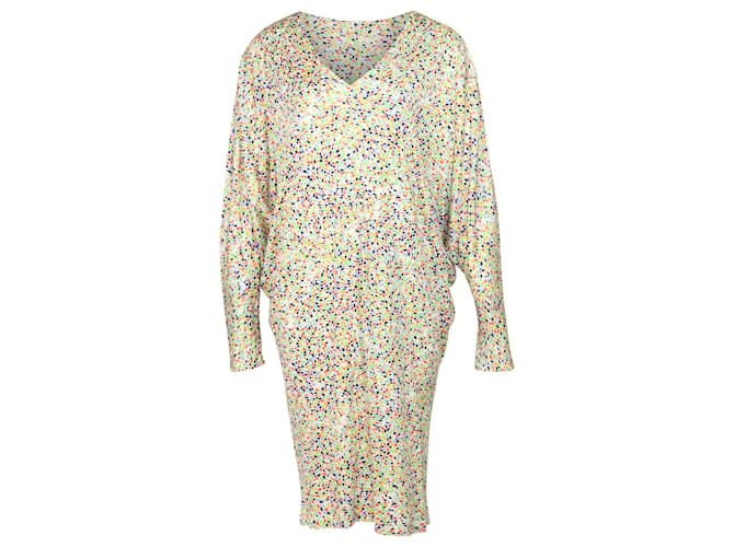Autre Marque Saloni Dotted Print Dress in Multicolor Polyester  ref.504333