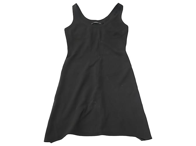 Helmut Lang Scoop-Neck Tank Dress in Black Viscose Cellulose fibre  ref.504380