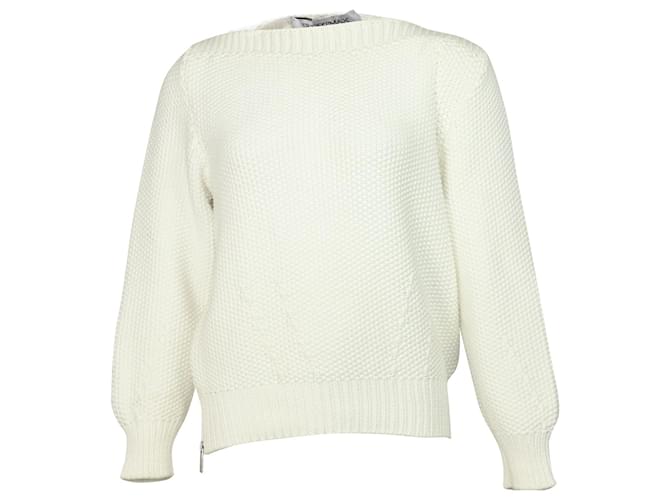 Sweater de malha Sportmax em algodão branco  ref.504401