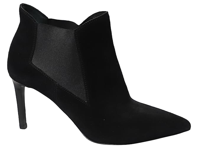 Saint Laurent Ankle Boots in Black Suede  ref.504428