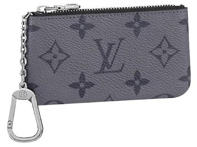 Louis Vuitton Eclipse porta-chaves LV Cinza Couro  ref.504717