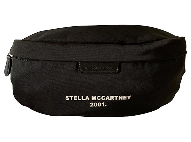 Stella Mc Cartney Riñonera negra eco-nil Negro Sintético  ref.504725