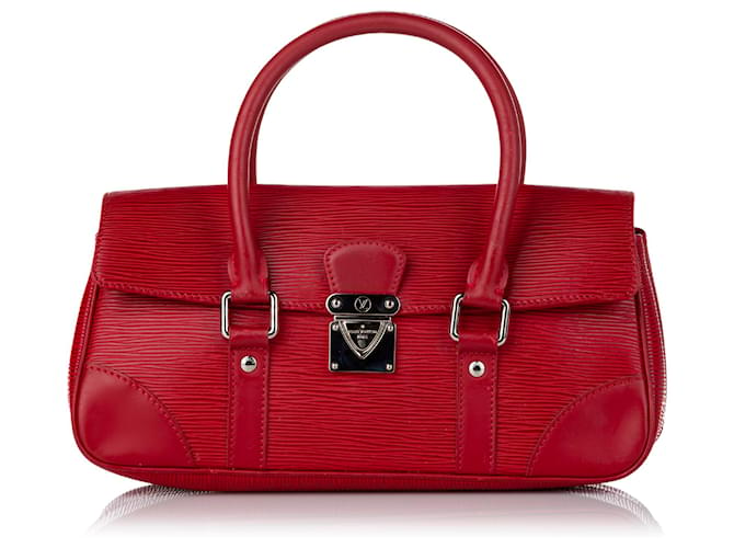 Segur Leather Handbag Louis Vuitton Red In Leather