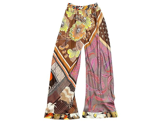 Chloé Pants, leggings Multiple colors Silk  ref.504882