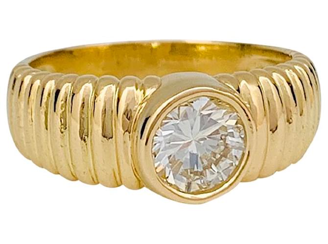 inconnue Bague diamant 1,01 carat en or jaune.  ref.504916