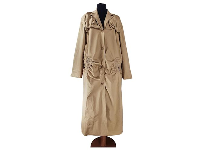 Rejina Pyo Coats, Outerwear Olive green Cotton  ref.504941