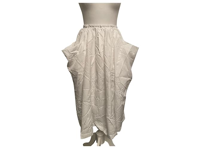 Comme Des Garcons die Röcke Weiß Polyester  ref.504960