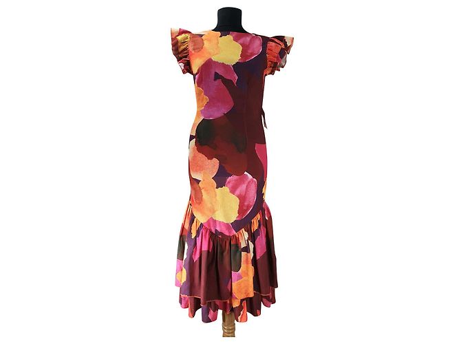 Autre Marque Kleid Sunset Artist Print Frida Mehrfarben
