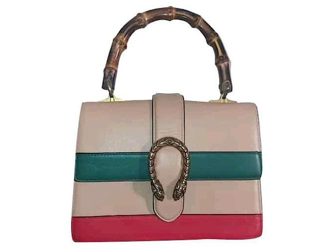 Gucci dionysus bamboo Beige Leather  ref.505007