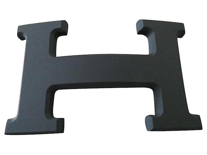 Hermès Loop 5382 matt black PVD metal 32mm new Steel  ref.505067