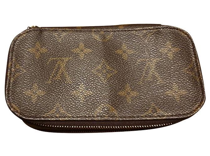 Louis Vuitton Trousse Blush PM Brown Cloth