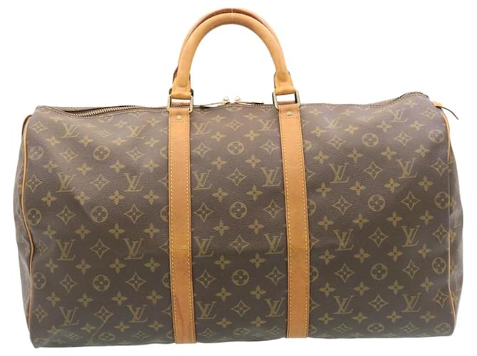 Louis Vuitton Keepall 50 Brown Cloth  ref.505548