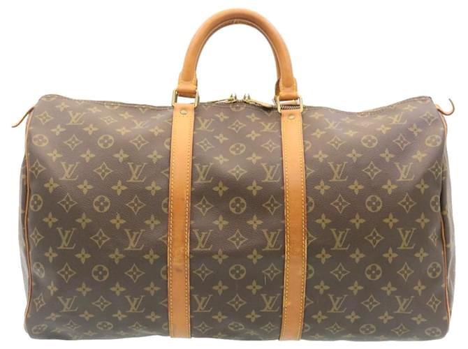 Louis Vuitton Keepall 50 Brown Cloth  ref.505559
