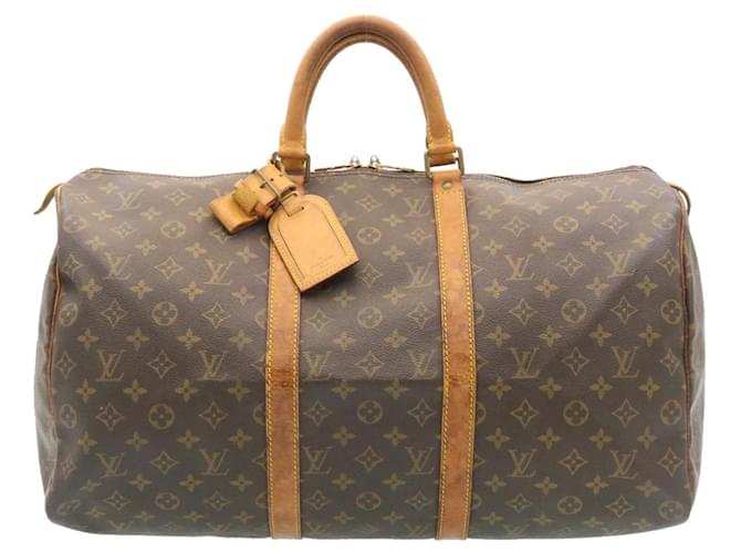 Louis Vuitton Keepall 50 Brown Cloth  ref.505613