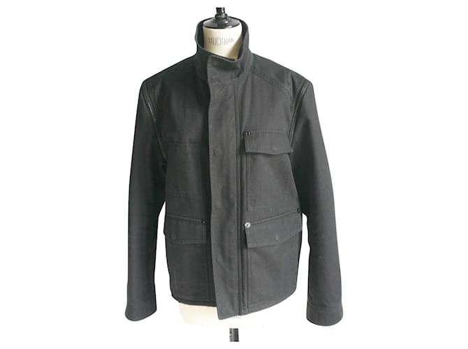 GIVENCHY Mid-season military style cotton jacket very good condition S50 Black  ref.505635
