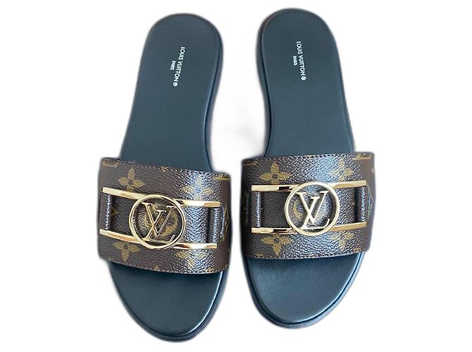Louis Vuitton Lock it flat mule Brown