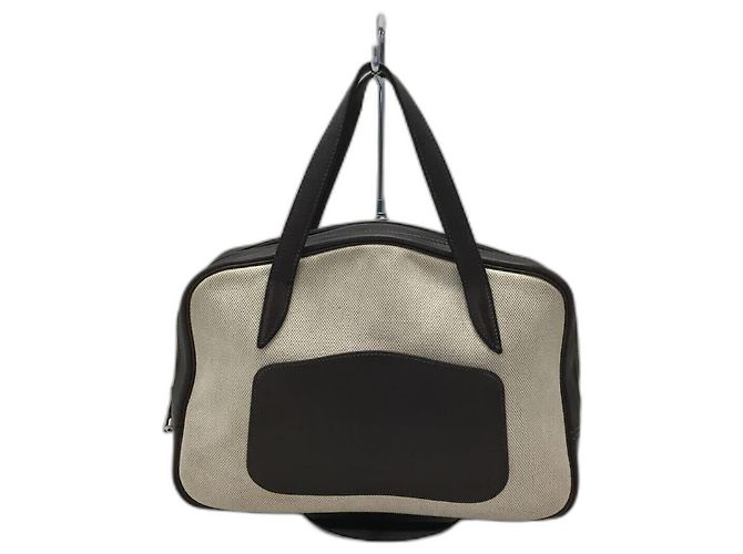 Hermès HERMES Doha / BG / Handtasche / Canvas / CRM / Eckfaden vorhanden Roh