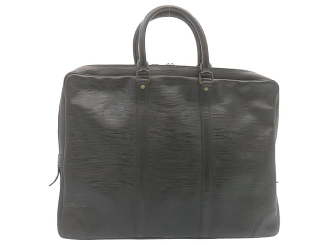 Louis Vuitton Porte Documents Black Leather  ref.506292