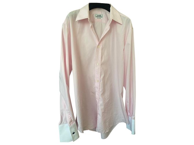 Camicia Hermès Rosa in Cotone