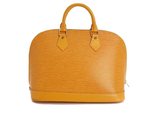 Louis Vuitton Alma PM Yellow Leather  ref.506875