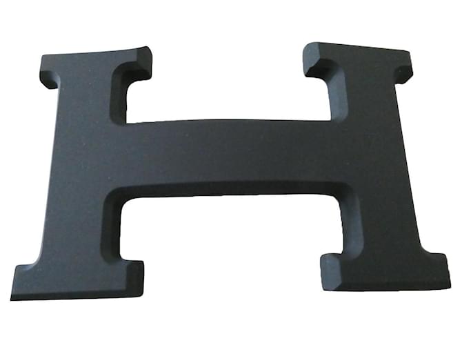Hermès Loop 5382 matt black PVD metal 32mm new Steel  ref.507221