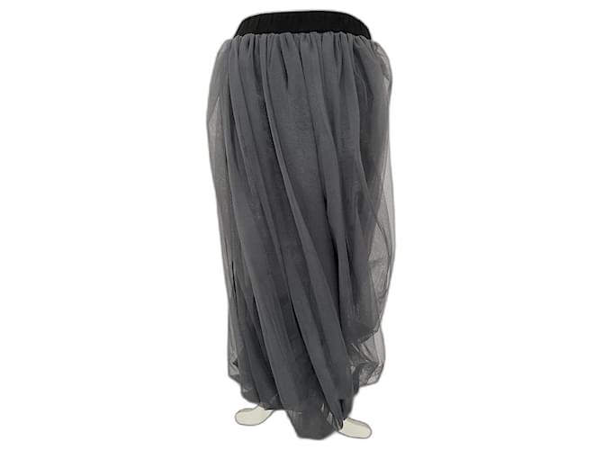 Autre Marque Skirts Grey Polyamide  ref.507380