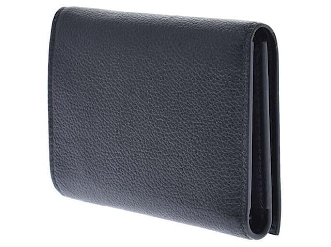 Balenciaga Cash mini wallet Black Leather  ref.507813