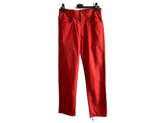 Y'S Pantaloni rossi vintage Rosso Nylon  ref.507911
