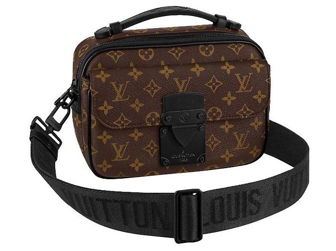 Louis Vuitton S Lock Messenger Tasche Monogram Canvas Braun