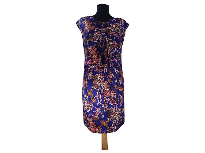 Vestido de flores de seda Bcbg Max Azria S Multicolor