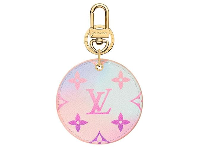 New Louis Vuitton Pink and Gold Bag Charm With Box