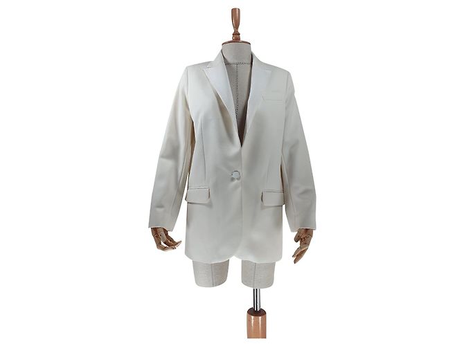 Zadig & Voltaire Wool Blazer Ivory White