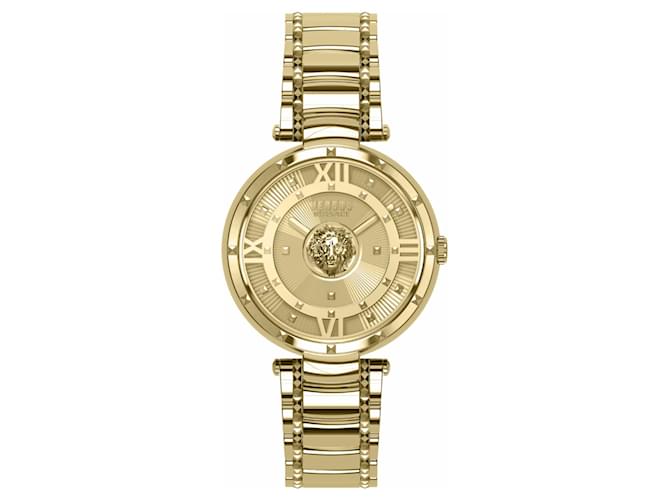 Autre Marque Versus Versace Moscova Bracelet Watch Golden Metallic  ref.508271