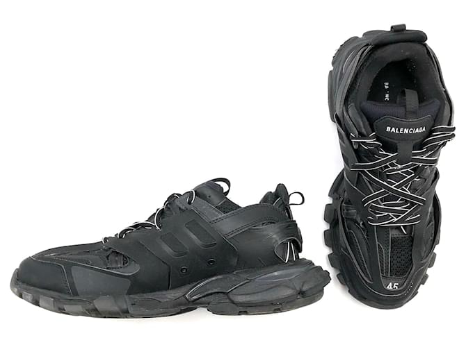Zapatillas negras Triple Track de Balenciaga Negro Nylon ref.508382 - Joli Closet