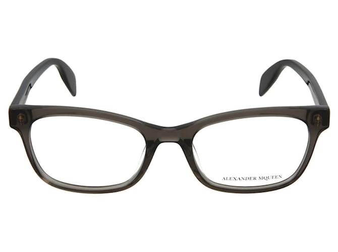 Óculos de acetato quadrado Alexander McQueen Preto Fibra de celulose  ref.508427