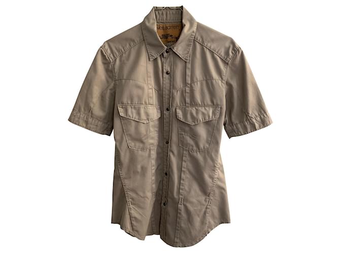 Neil Barrett Taupe cotton shirt  ref.508581