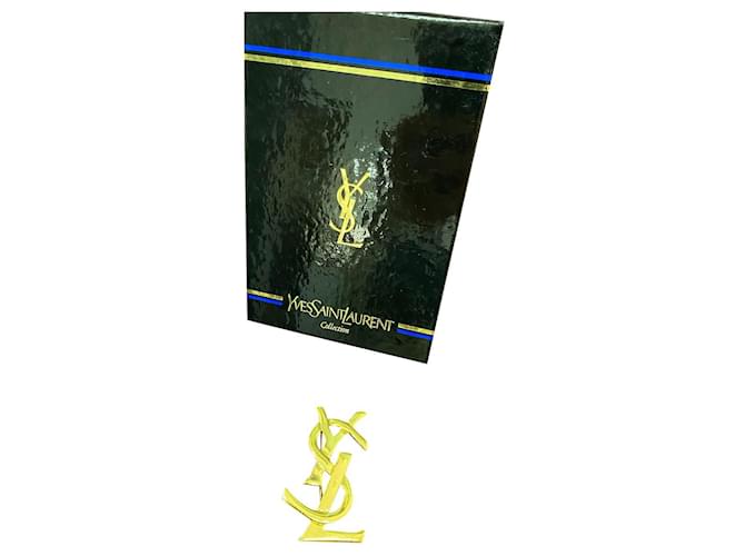 Yves Saint Laurent Alfinetes e broches Gold hardware Aço  ref.508710