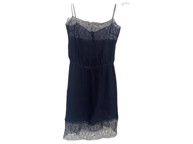 Chanel dress Blue Silk  ref.509123