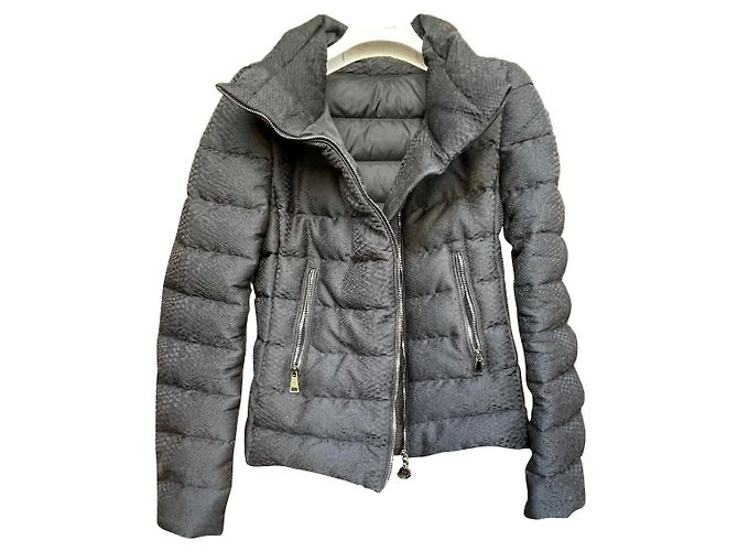 Moncler down jacket black autumn winter