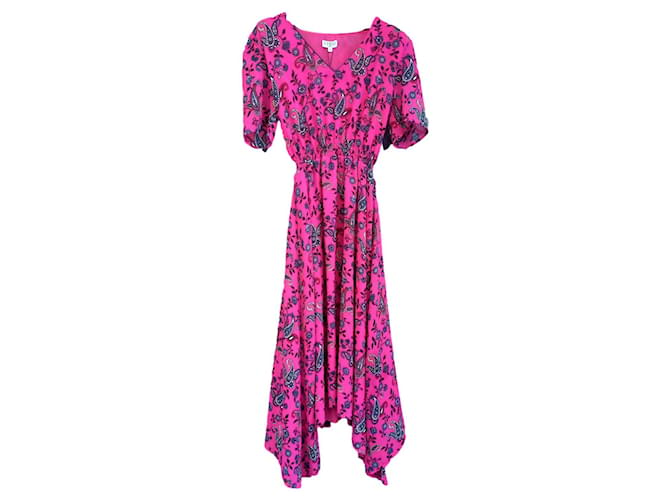 Claudie Pierlot Vestidos Rosa Poli ster ref.509294 Joli Closet