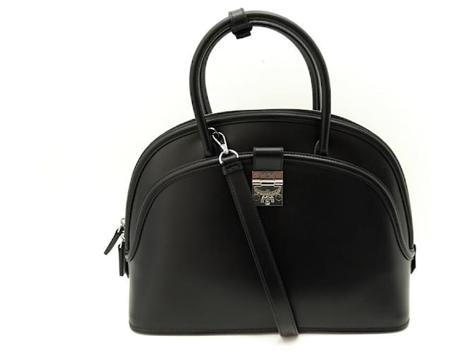 NEW MCM TRACY LARGE BLACK LEATHER SHOULDER BAG MWTBSNN03BK001 BAGS  ref.509417