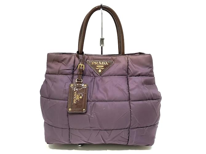 PRADA Handbag MV519 Nylon Purple Used Women | eBay