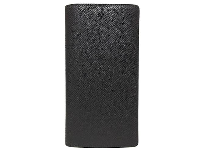 Louis Vuitton Portefeuille Brazza Black Leather ref.975000 - Joli