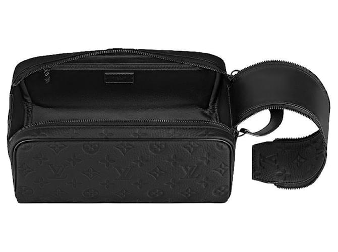 Louis Vuitton LV Dopp kit tautillon monogram Black Leather  ref.509981