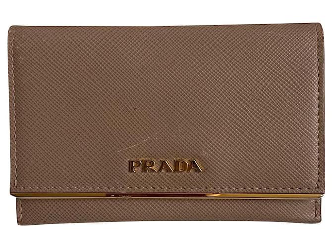 Prada Purses, wallets, cases Beige Leather  ref.510177