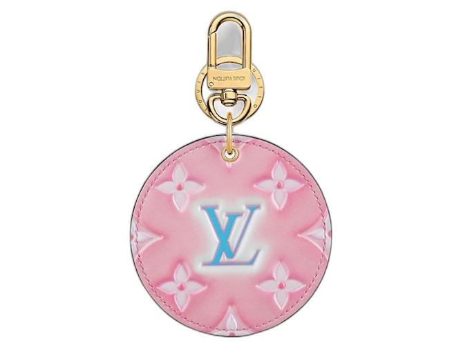 Louis Vuitton Ciondolo borsa LV Illustre nuovo Rosa Pelle  ref.510252