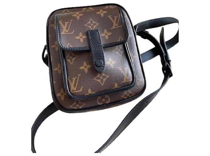 Louis Vuitton LV Christopher wearable wallet monogram macassar Brown Leather  ref.510282
