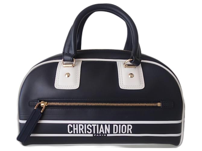 Dior Vibe bag Black White Leather  ref.510371