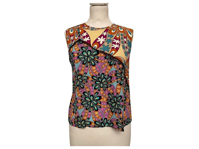 Pinko Viscose Top Multicolore Multiple colors