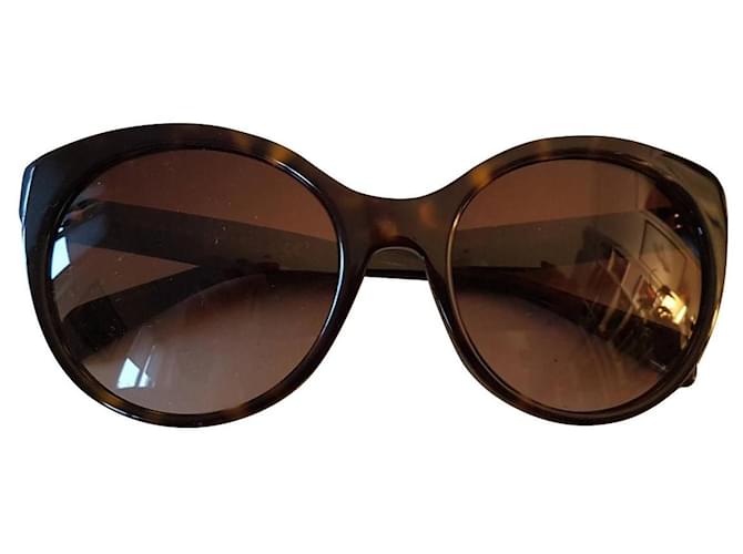 Prada Des lunettes de soleil Plastique Chocolat  ref.510823
